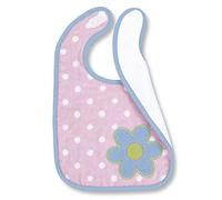 Sterntaler Bavoir en Plastique avec Velcro Katharina, Taille: 26 x 38 cm, Blanc