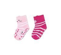 Sterntaler Bébé fille Abs-krabbelsöckchen Dp Katzen, Calcetines Para Bebés, (rosa 702), 18 Chaussettes Not Applicable, Rose (Rosa 702), 18