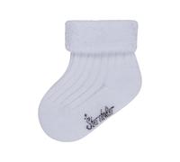 Sterntaler Bébé fille Calzini Bebé Uni Chaussettes, Blanc (Weiss 500), 0 mois EU