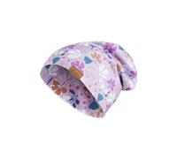 Sterntaler Bonnet en Jersey flammé pour Fille avec imprimé Floral, Lilas, 53