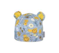 Sterntaler Bonnet pour garçon avec Motifs Animaux et Oreilles d'animaux, 49, Jaune
