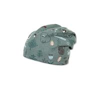 Sterntaler Bonnet Slouch pour garçon - Motif forêt - Vert foncé - Taille 41