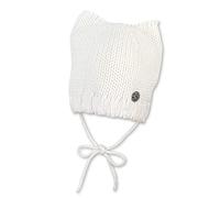 Sterntaler Bonnet tricoté Oreilles de Chat, Ecru, 47 Fille
