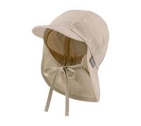 Sterntaler Casquette avec Protection de la Nuque Bonnet, Beige, 41 Mixte Enfant