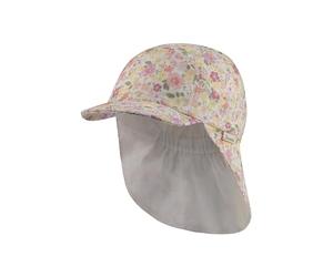 Sterntaler Casquette avec Protection de Nuque en Forme de Fleur, Ecru, 51 Fille