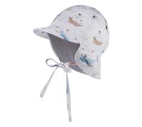 Sterntaler Casquette pour garçon avec Protection de la Nuque Motif Pirate, Blanc., 47