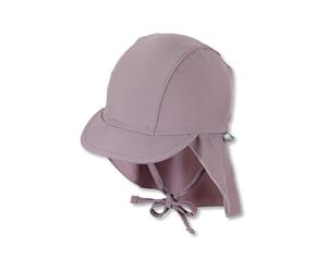 Sterntaler Casquette Unie pour bébé et Enfant avec Protection de la Nuque et Cordon de Serrage - Protection UV 50+ - Bonnet de Bain - Chapeau de Piscine et Plage - Maillot de Bain Fille, Violet, 43