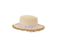 Sterntaler Chapeau de Paille à Franges, Sable, 51 Mixte Enfant