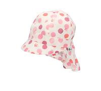Sterntaler Chapeau de Soleil pour Fille avec protège-Nuque à Pois - Écru - Taille 43