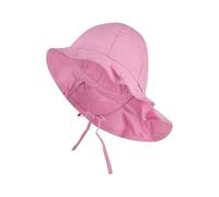 Sterntaler Chapeau de Soleil Unisexe pour Enfant avec protège-Nuque et Cordon de Serrage, Rose Perle., 49