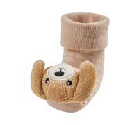 Sterntaler Chaussettes hochet pour bébé chien, beige, 15-16