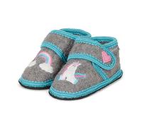 Sterntaler Chaussons, Sabots bébé Fille, Gris (Rauchgrau 566), 18 EU (2)