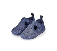 Sterntaler Chaussures de Bain Unies pour bébé - Séchage Rapide - Unisexe - en Maille aérée avec Fermeture - Chaussons de Plage Confortables, Bleu, 21/22 EU