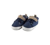 Sterntaler Chaussures pour bébé - Baskets en toile avec cuir synthétique - Chaussures d'été pour tout-petit avec fermeture et semelle antidérapante, bleu, 20 EU