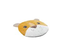 Sterntaler Couverture de jeu Lion Leo - Couverture matelassée en tissu doux et velouté - Avec papier froissé et couineur pour des découvertes passionnantes - Jaune mat