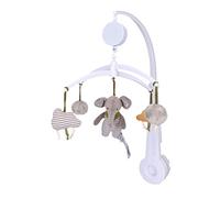 Sterntaler Eddy Mobile pour bébé, unisexe, éléphant, carillon éolien, jouet pour lit de bébé, mobile pour bébé, gris