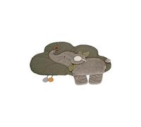 Sterntaler Eddy Tapis d'éveil Unisexe en Forme de Nuage, Motif éléphant Eddy - Tapis de Jeu, Tapis de Jeu en Tissu Moelleux, pour bébé - Gris