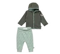 Sterntaler Ensemble veste et pantalon pour bébé - Veste réversible et pantalon pour enfants et bébés - Tenue quotidienne douce et confortable - Vert pierre - Taille 80