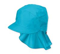 Sterntaler Fille Sun Hat With Neck Protection Bonnet, Turquoise (Türkis 435), Medium (Taille Fabricant: 53)