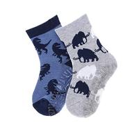 Sterntaler FLI Air DP Mammut+Dino Chaussette pour Chausson, Gris Clair chiné, 26 Bébé Fille