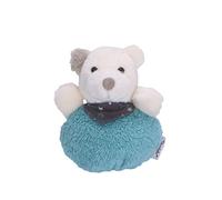 Sterntaler Gigoteuse à câliner, unisexe, pour bébé, ours polaire Elia, hochet, coussin chauffant, doudou - Turquoise foncé