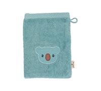 Sterntaler GOTS Kalla Lot de 2 Gants de Toilette, 20 x 20 cm, Bleu Chiné