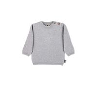 Sterntaler Gots Pull en Tricot étoilé Sweater, Gris Clair, 74 Garçon