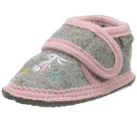 Sterntaler Hausschuh, Mocassin bébé Fille, Gris fumée, 22 EU
