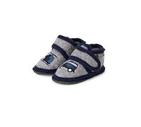 Sterntaler Hausschuh, Mocassin bébé garçon, Gris fumée, 18 EU