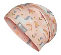 Sterntaler Bonnet pour Fille en Coton imprimé avec Motif Licorne, Rose poudré, 55