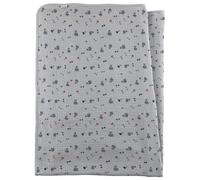Sterntaler - Kid's Musselin Decke - Couverture - 120 x 120 cm - graublau / dino rexi