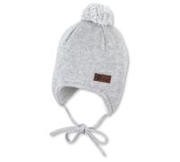 Sterntaler - Kid's OCS Knitted Beanie Pompom - Bonnet - 39 cm - silber melange