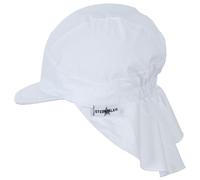 Sterntaler - Kid's Schirmmütze mit Nackenschutz Uni - Casquette - 49 cm - weiß