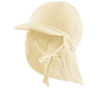 Sterntaler - Kid's Schirmmütze Nacken Musselin Bindeband - Casquette - 47 cm - vanille
