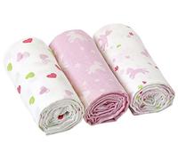 Sterntaler Langes, Cheval, Âge : Dès la Naissance, 80 x 80 cm, Blanc/Rose