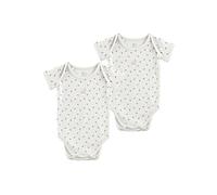 Sterntaler Lot de 2 bodies unisexes pour bébé - Motif feuilles - Turquoise clair - Normal
