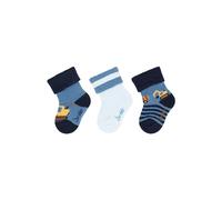 Sterntaler Lot de 3 Paires de Chaussettes pour bébé Pelle, Marine, 15/18 Garçon