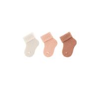 Sterntaler Lot de 3 paires de chaussettes unisexes pour bébé, Rose délicat, 0 mois