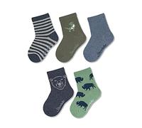 Sterntaler Lot de 5 Chaussettes Bas pour Enfant, Bleu mélangé, 17-18 Bébé garçon