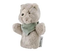 Sterntaler Marionnette à Doigt Chat Lilly - Jouet Doux pour Enfants - pour raconter, câliner et favoriser la Parole - Petit Compagnon de Jeu et idée en déplacement - Gris