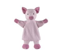 Sterntaler Marionnette à Main Cochon - Jouet Doux pour Enfants pour théâtre de marionnettes, Narration, câlins de la Parole - Compagnon de Jeu Parfait et idée Cadeau - Rose/Rose