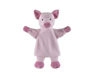 Sterntaler Marionnette à Main Cochon - Jouet Doux pour Enfants pour théâtre de marionnettes, Narration, câlins de la Parole - Compagnon de Jeu Parfait et idée Cadeau - Rose/Rose