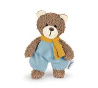 Sterntaler Mini Animal de Jeu Ours Ben, Hochet Intégré, Pour Bébés Dès la Naissance, 17 cm, Bleu Clair/Marron