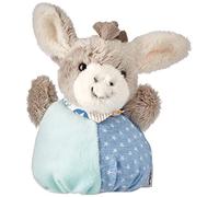 Sterntaler Mini-Peluche Boule, Âne Emmi, Âge : Enfant dès 0 Ans, Bleu Clair/Gris, 3322000