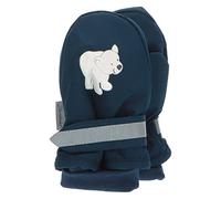 Sterntaler Moufles unisexes pour enfant - Motif ours polaire, Marine, 2