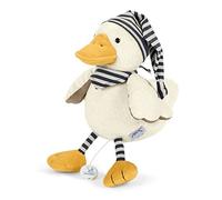 Sterntaler Peluche Musicale, Canard Edda en Peluche, Boîte à Musique Remplaçable, Taille: L, Blanc