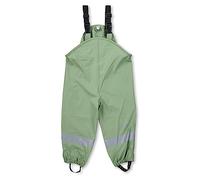 Sterntaler Regenhose ungefüttert uni Pantalon à Bretelles de Pluie Non doublé, steingrün, 98 Mixte