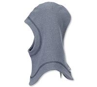 Sterntaler Schalmütze Streifen Enfants unisexes Bonnet, blau melange, 47