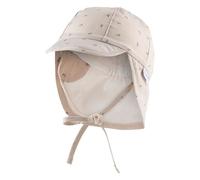 Sterntaler Schirmmütze Nackenschutz Bedruckt mit Ankern Chapeau de Soleil, Beige, 49 Garçon