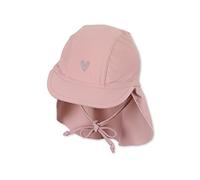 Sterntaler Schirmmütze Nackenschutz Herz Bonnet de Bain, zartrosa, Normal Enfants Unisexes